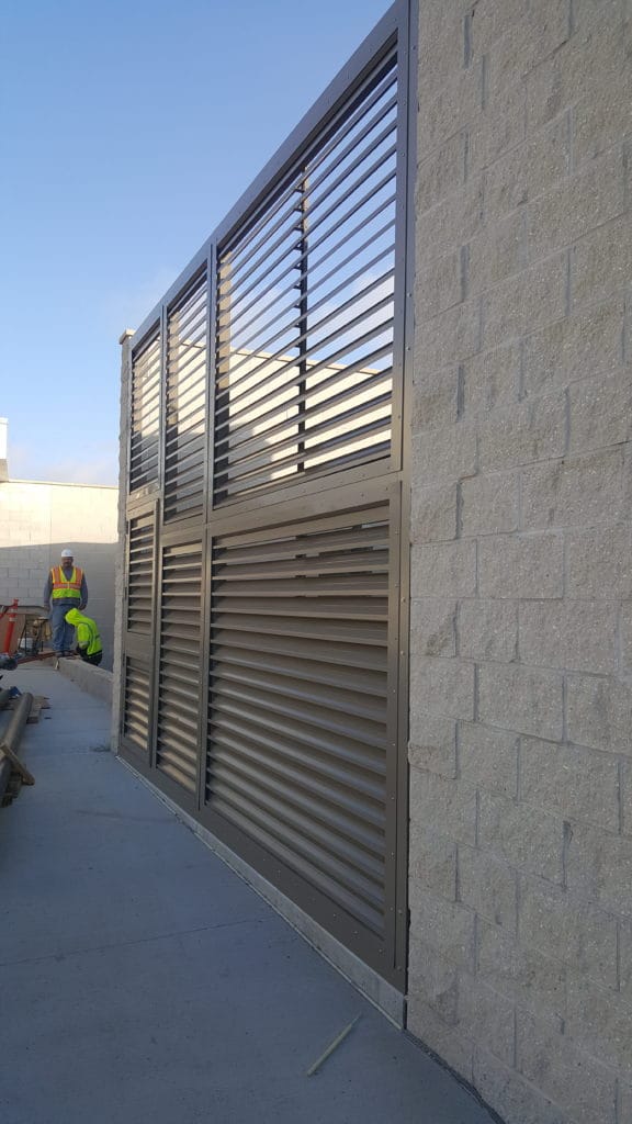 Louvered Panel Wall
